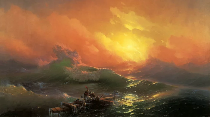 Aivazovsky - Artist, Painting, Aivazovsky, Ninth wave