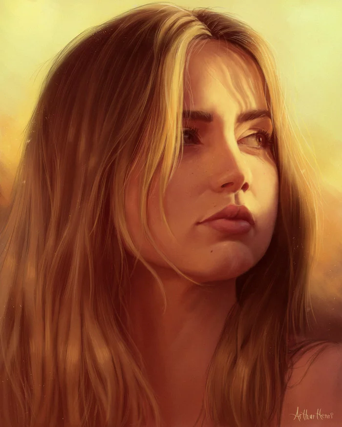 Ana de Armas - Drawing, Ana de Armas, Girls, Light, Actors and actresses, Arthur Henri