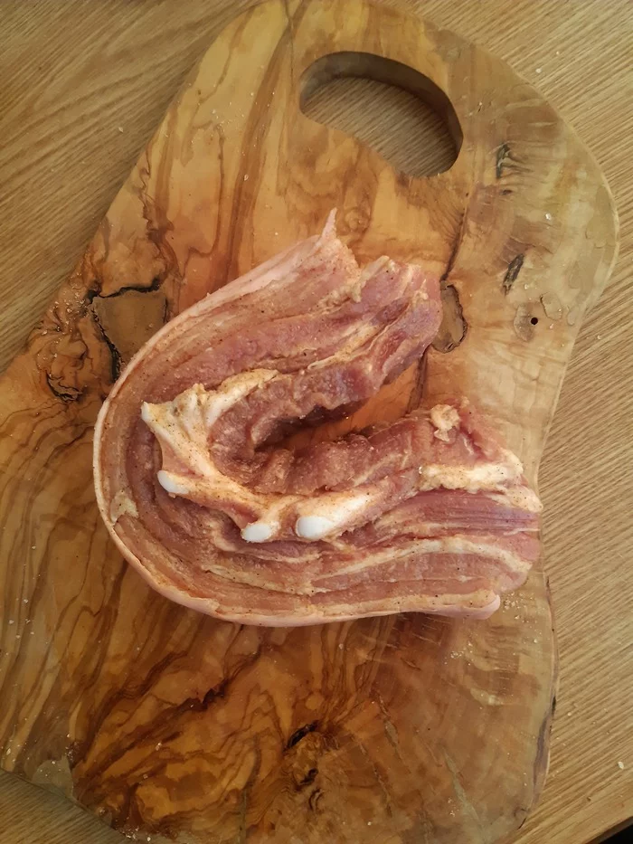 Просто грудинка. Мужская кухня Еда, Запечённая грудинка, Мужская кулинария, Мясо, Закуска, Мат, Длиннопост, Рецепт, Кулинария