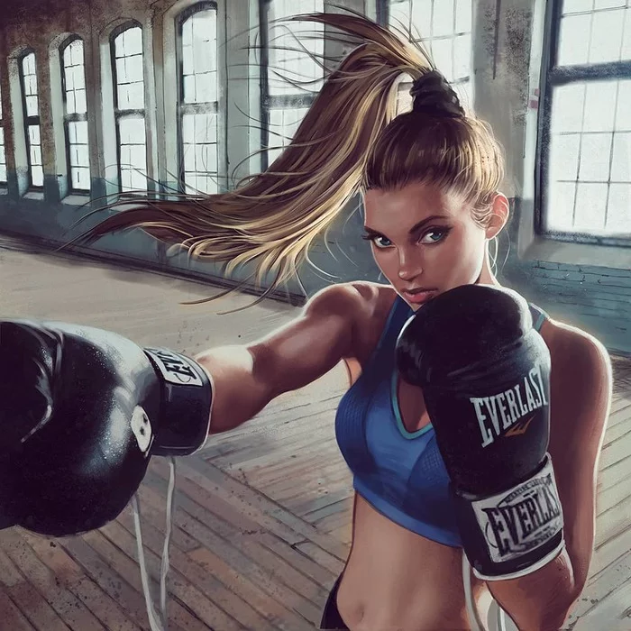 Training - Drawing, Sports girls, Elsa Hosk, Ivan Talavera