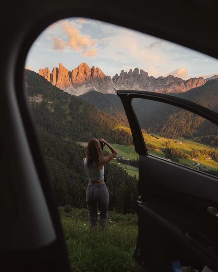 Kinds - Nature, Girls, The mountains, View, Beautiful view