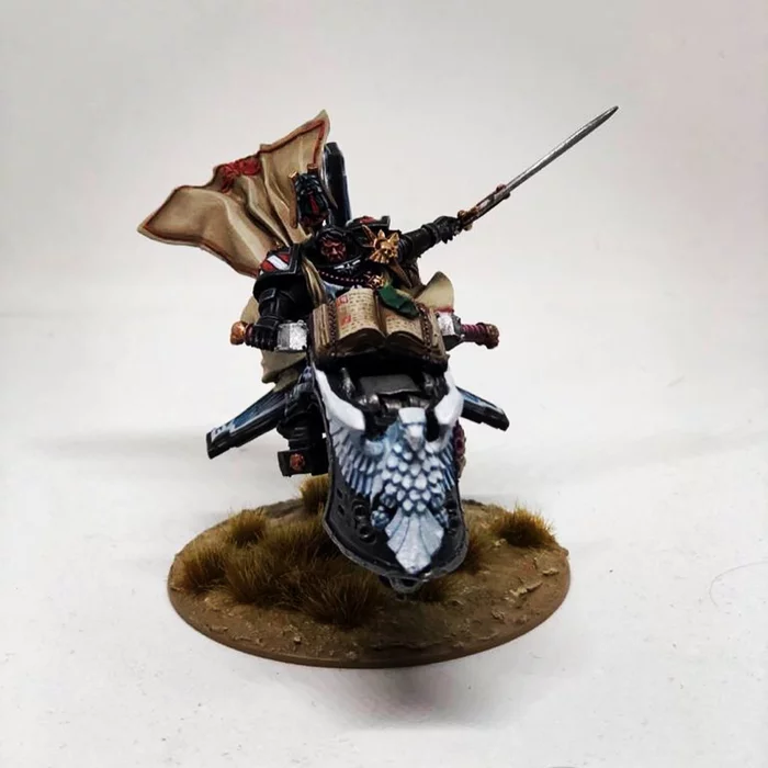Amateur painting of miniatures. Warhammer 40,000. Samael - My, Warhammer 40k, Warhammer, Dark Angels, Samael, Miniature, Painting miniatures, Longpost