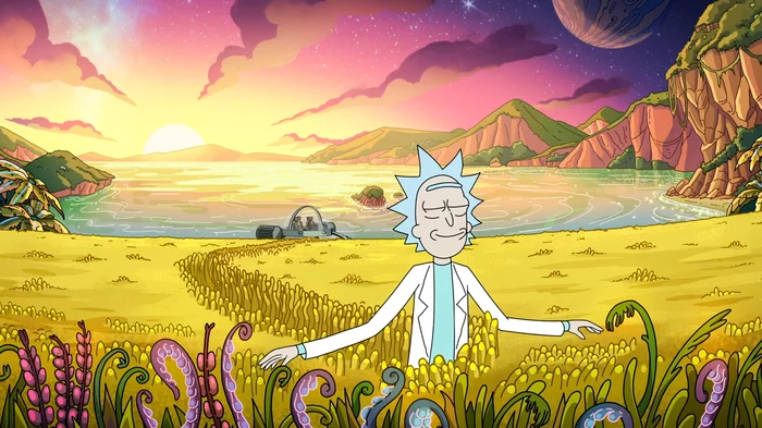 rick to desktop - Rick and Morty, Images, Animated series, Desktop wallpaper, Spoiler, Longpost