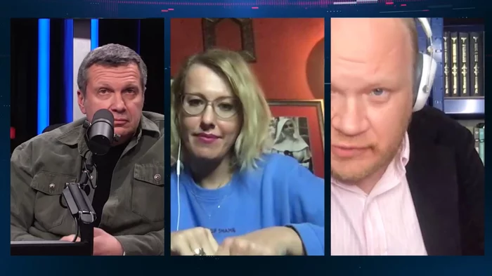 They told Solovyov everything to his face. Sobchak ran away from Solovyov’s broadcast during his argument with Kashin - Politics, Vladimir Soloviev, Oleg Kashin, Ksenia sobchak, Crab, Poachers, South Korea, Sea of ??Okhotsk, Video, Longpost