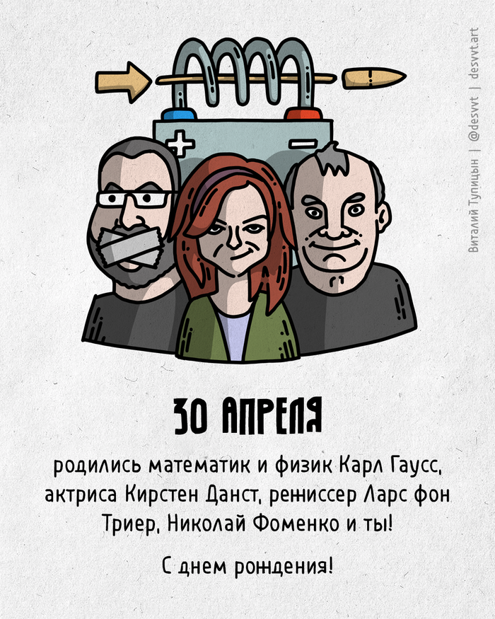 Поздравляю всех, кто родился 30 апреля!