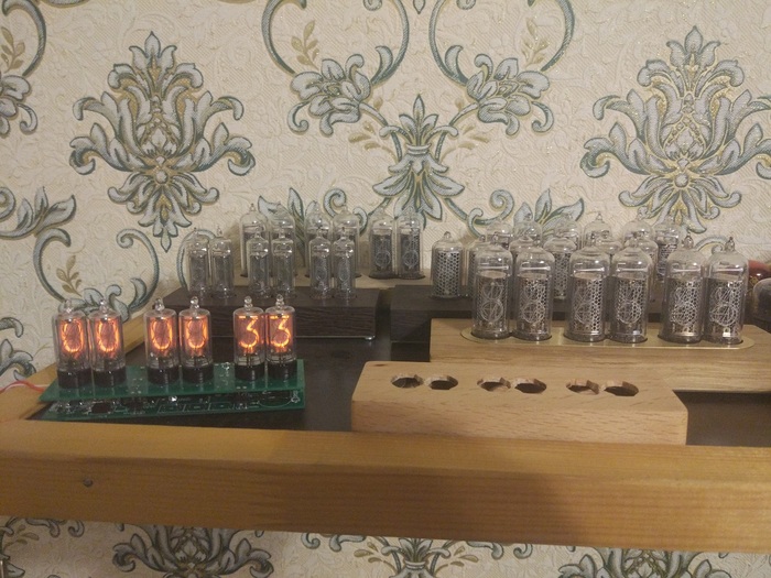 Вторая версия часов на лампах NL-5870 Nixie clock, Ретро, Часы, Ламповые часы, Своими руками, Длиннопост, Рукоделие с процессом
