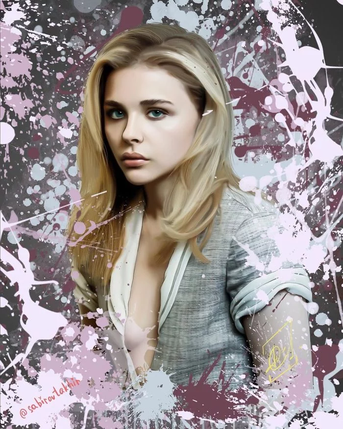 Chloe Grace Moretz - My, Chloe Grace Moretz, Dreamart, Dream Art, Drawing