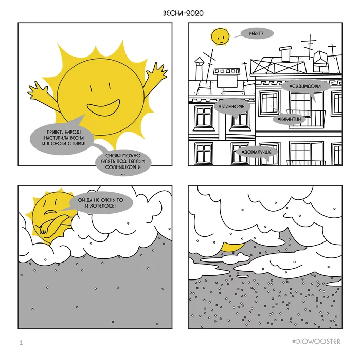 Weather, coronavirus and extrapolation - My, Diowooster, Comics, Coronavirus, Weather, Extrapolation