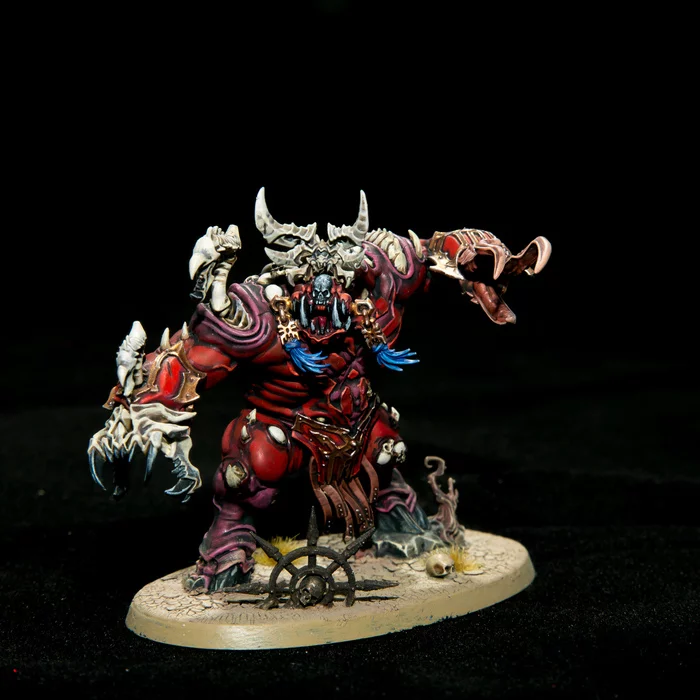 Khorgorath beast of chaos - My, Warhammer: age of sigmar, Warhammer, Chaos, Demon, Khorne, Blood, Painting miniatures, Longpost