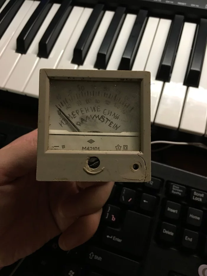 Found my homemade Ramsteinometer - My, Voltmeter, Rammstein, Crafts