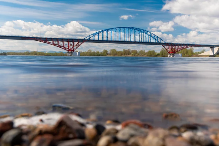 Bridge. Krasnoyarsk - My, Krasnoyarsk, Yenisei, Bridge, The photo