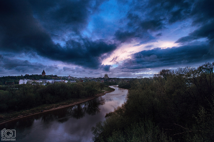 Закат на Днепре