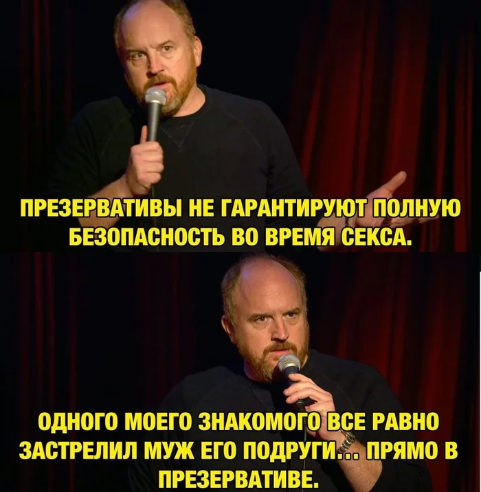 Safety - Black humor, Condom, Picture with text, Stand-up, Safety, Louis CK, Condoms