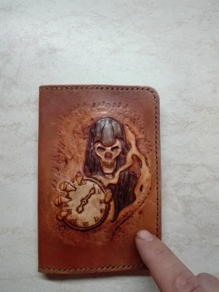 Passport cover - Leather, Embossing on leather, Longpost