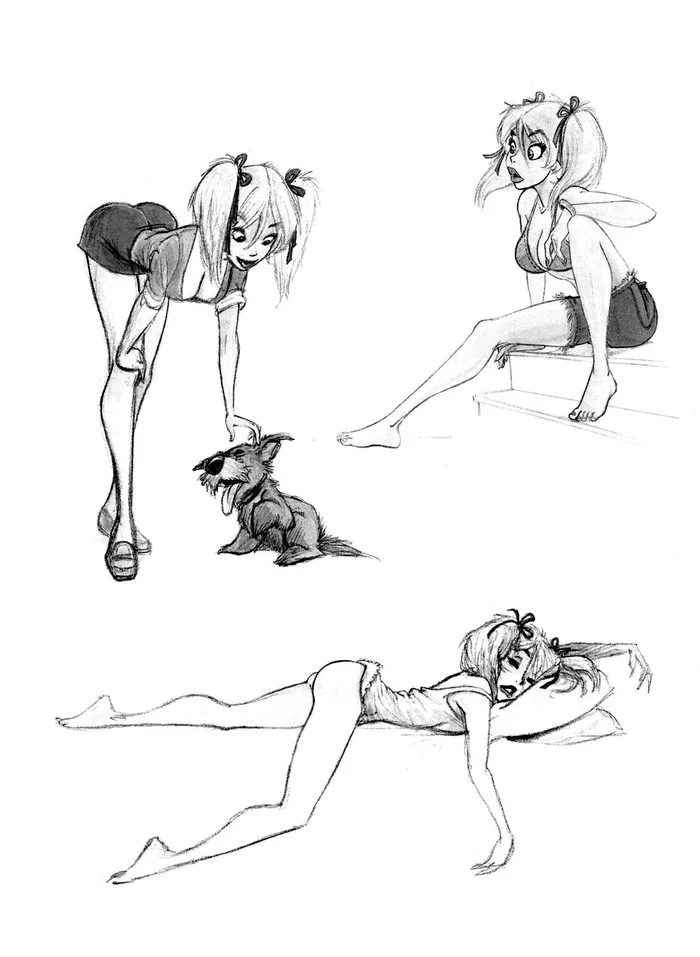 Для тех кто любит рисовать или только учится (Dean Yeagle) - NSFW, Dean Yeagle, Эротика, Комиксы, Арт, Девушки, Длиннопост, Рисунок карандашом, Mandy, 18+