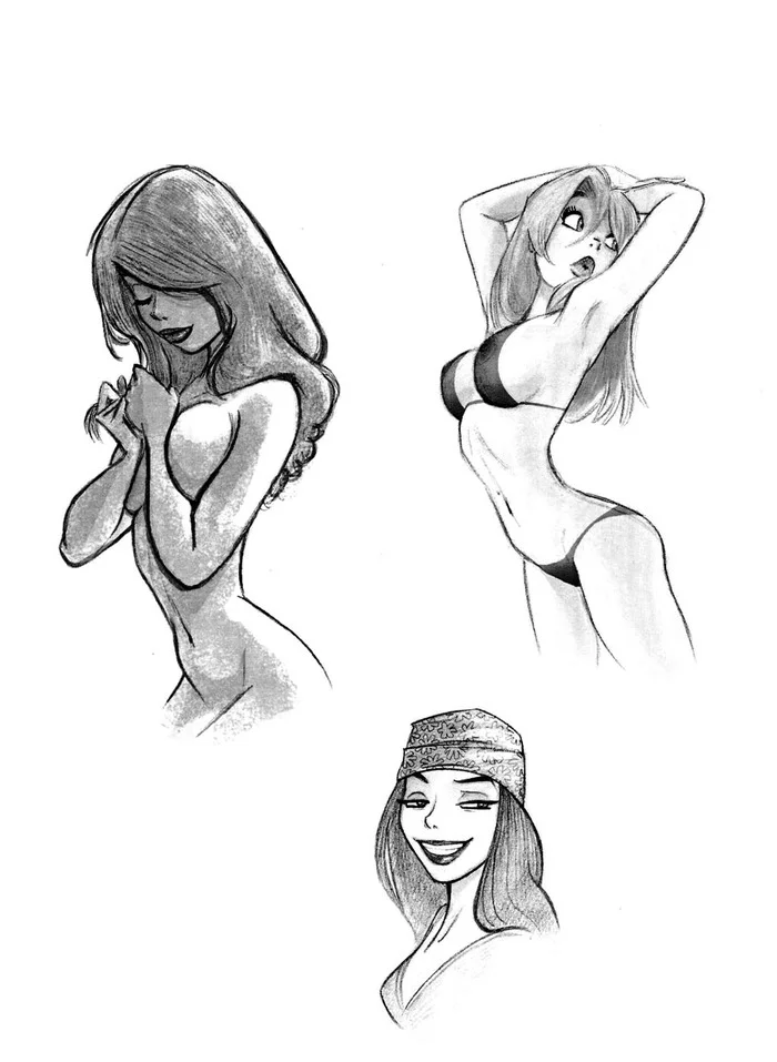 Для тех кто любит рисовать или только учится (Dean Yeagle) - NSFW, Dean Yeagle, Эротика, Комиксы, Арт, Девушки, Длиннопост, Рисунок карандашом, Mandy, 18+