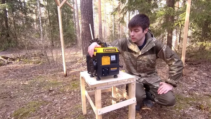 Electricity in the forest \ Outdoor generator - My, Survival, PVD, Electricity, Hike, Tourism, Forest, Taiga, Generator, Video