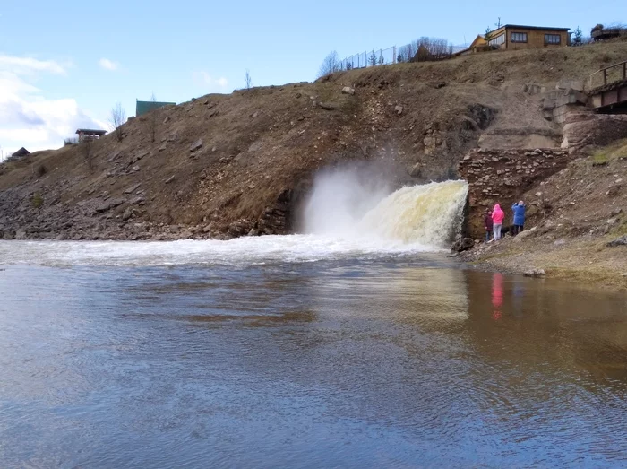 Майский водопад - Моё, Водопад, Река, Катамаран, Видео, Длиннопост