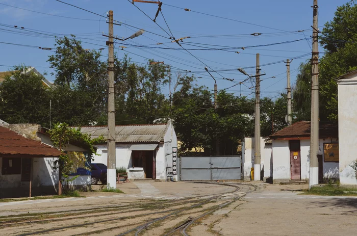 Evpatoria tram, part 2, tram depot, 2015 - My, Tram, Transport, Public transport, Evpatoria, Crimea, The photo, Depot, Longpost