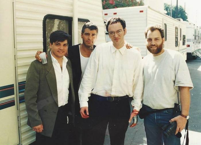 Archive photo - George Clooney, Quentin Tarantino, From dusk to dawn, Photos from filming, Celebrities, Actors and actresses, 90th