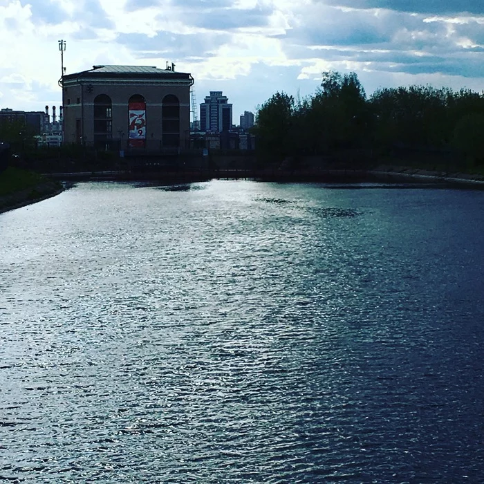 Hydroelectric power station on the Moscow Canal - My, Moscow Canal, Hydroelectric power station, The photo