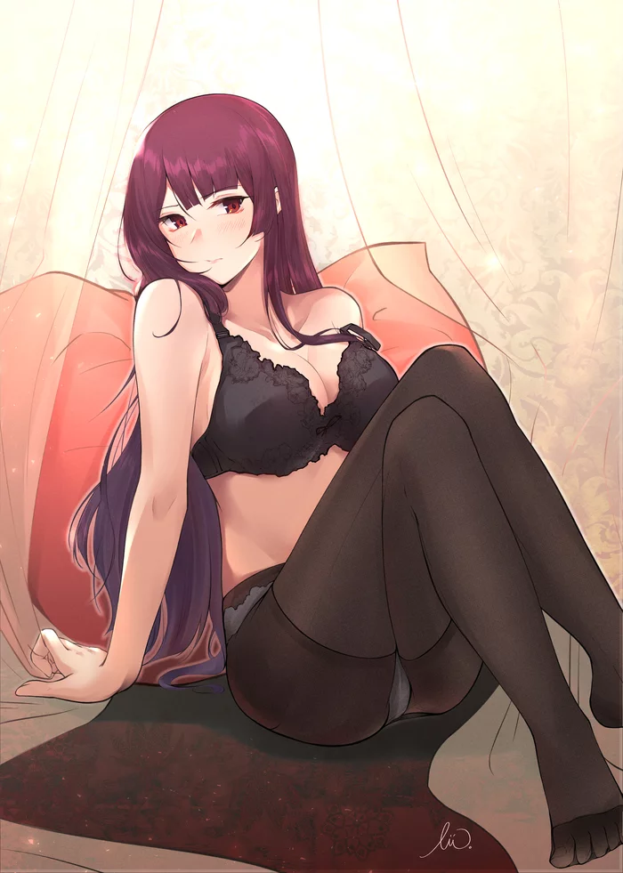 WA2000 - NSFW, Anime, Anime art, Girls frontline, WA2000, Underwear, Breast, Pantsu, Tights