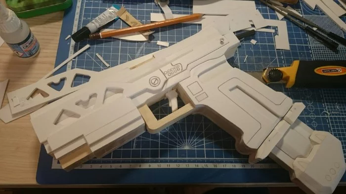 Made RE-45 from Apex:Legends - My, Apex legends, Needlework with process, Longpost