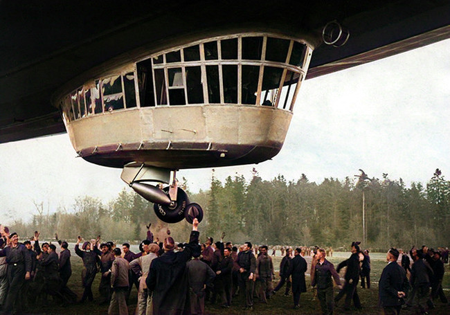 The death of the airship Hindenburg in 15 photographs. Colorization - Colorization, Story, USA, Catastrophe, Airship, Aviation, Longpost