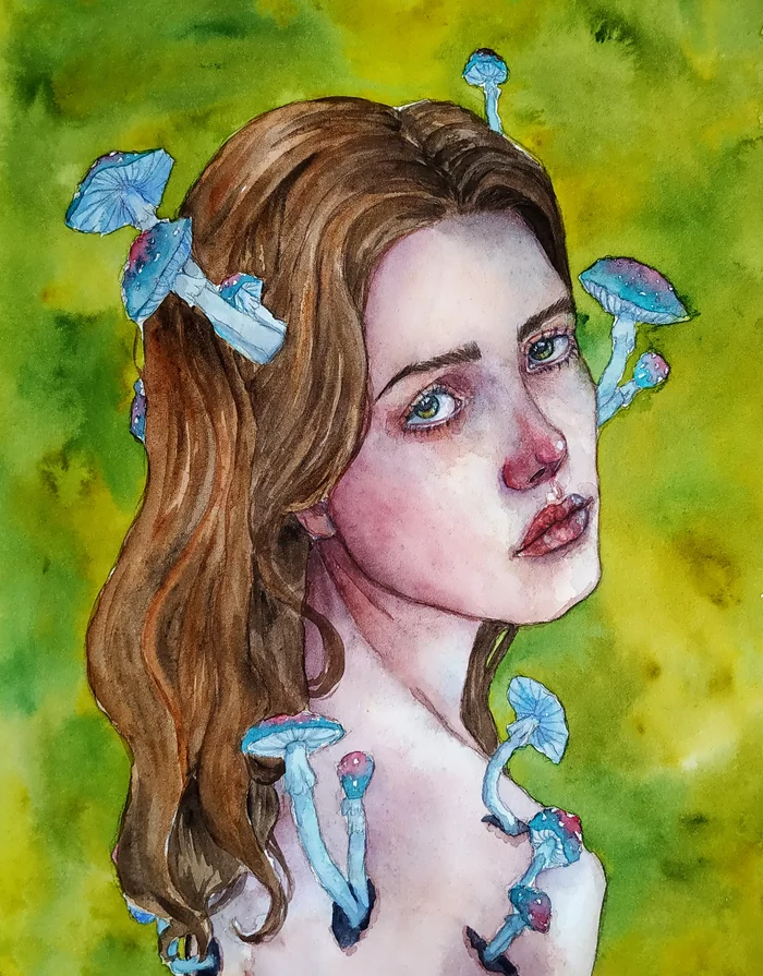 100% cotton paper sample - My, Art, Drawing, Watercolor, Painting, Artist, Watercolor technique, Portrait