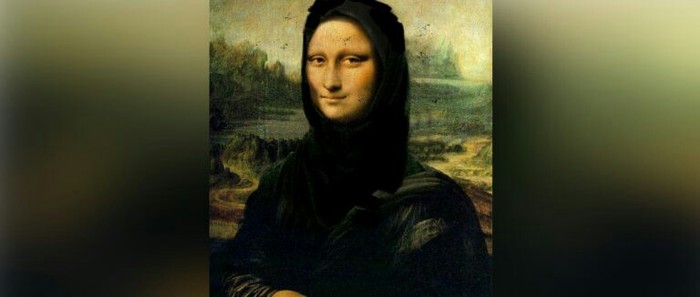 Louvre security guards hired from among migrants painted on Mona Lisa's hijab - Louvre, Security, Migrants, Hijab, news, IA Panorama, Fake news, Humor, Paris