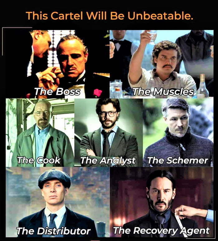 The cartel will be invincible - Cartel, Mafia, Criminals, Picture with text