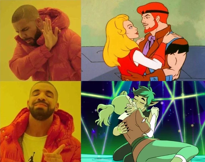 My reaction to Adora's romantic relationships in She Ra (1985) and She Ra (2018) - She-Ra: Princess of Power, Girls, Animated series, She-Ra and the Princesses of Power, Adora, Catra, Lesbian