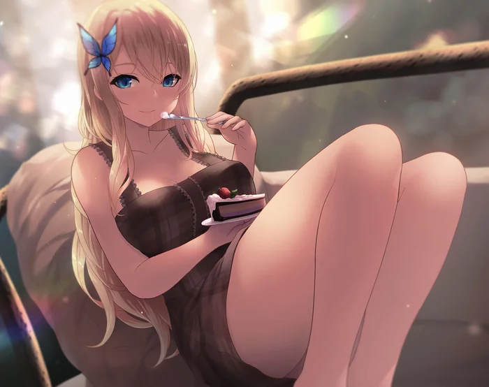 Лучший способ поднять себе настроение... - Anime Art, Boku wa Tomodachi ga Sukunai, Sena Kashiwazaki, Арт, Cait, Аниме