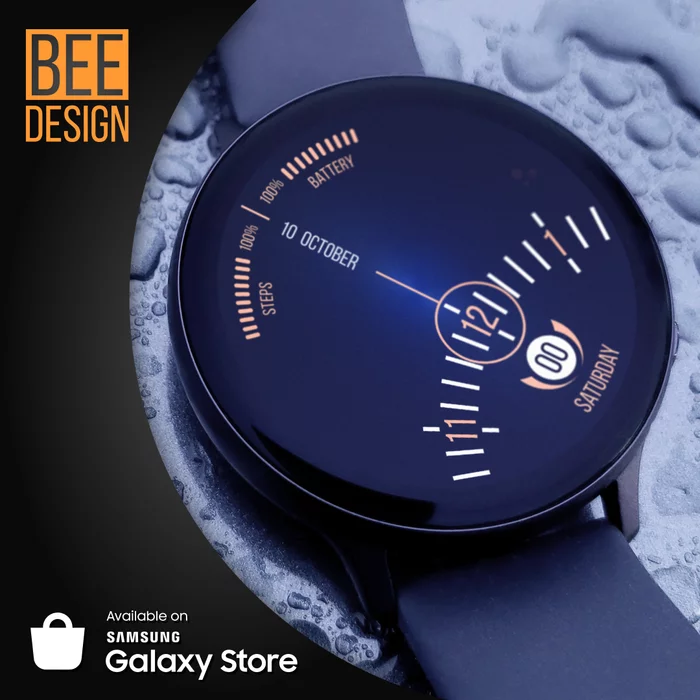 BEE- Dial Design for Samsung Galaxy Watch - My, Freebie, Design, Smart watch, Samsung Galaxy, Samsung, Samsung galaxy Watch, Watchface, Clock face