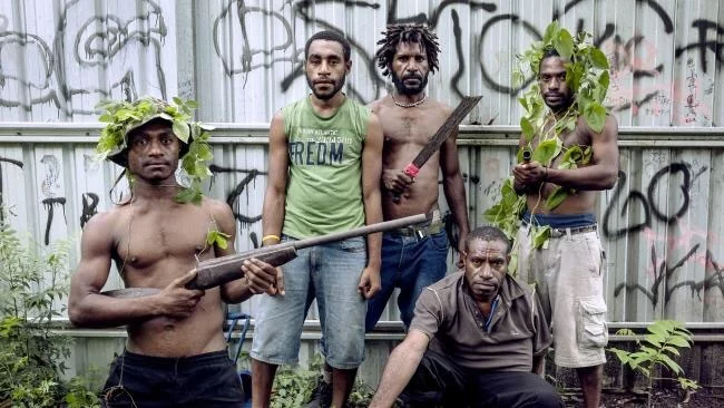 Post-apocalyptic raiders - what the Papuan youth gangs of New Guinea look like - Papuans, Poverty, Crime, Gang, Society, Reportage, The photo, 2000s, Longpost