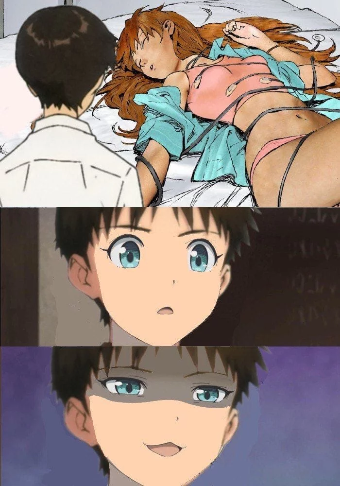 Comic #1 (To Be Continued) - Anime, Evangelion, Humor, Comics, Asuka langley, Shinji Ikari