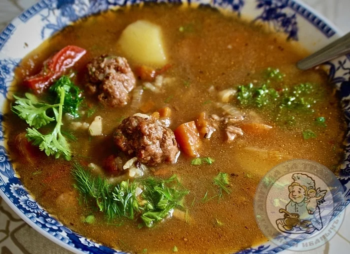 Mastava... with meatballs - My, Food, Recipe, Longpost, Uzbek cuisine, Cooking