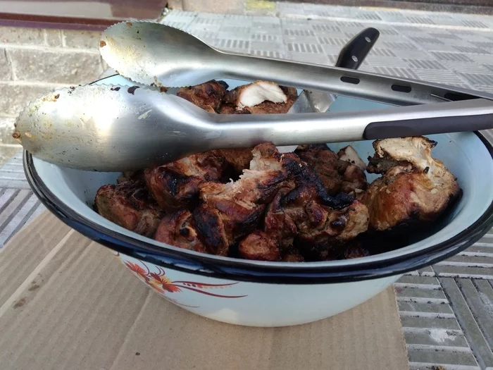 Is the kebab ready? - My, Shashlik, Cooking for the lazy, Longpost