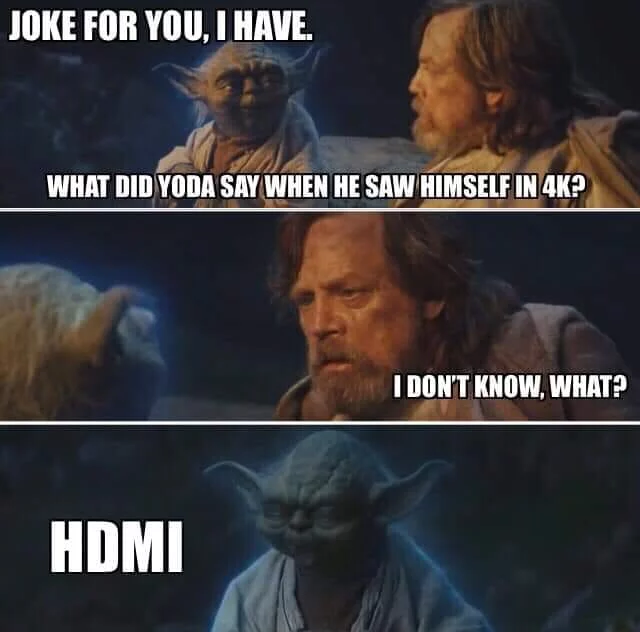 HD AM I - Star Wars, Yoda, Hdmi, English language, Wordplay