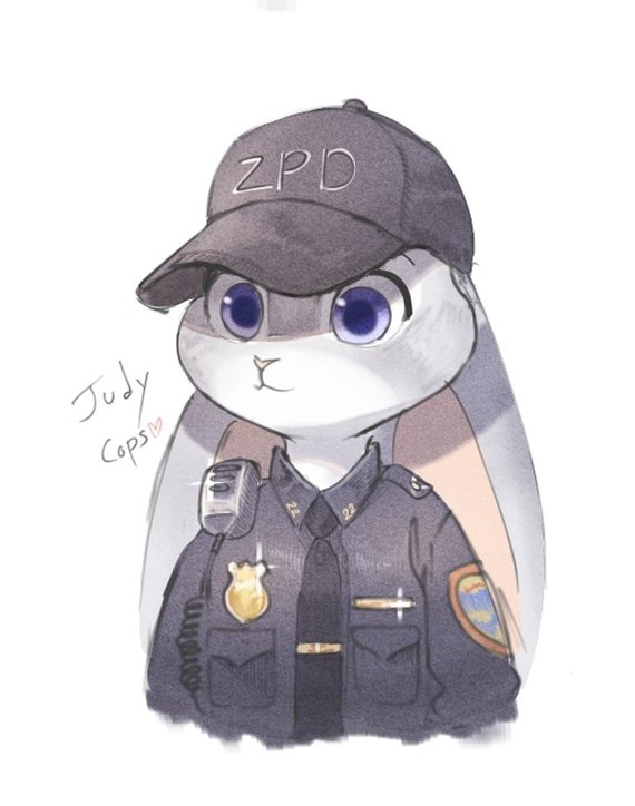 Judy Cops - Zootopia, Judy hopps, Form, US police, Zpd