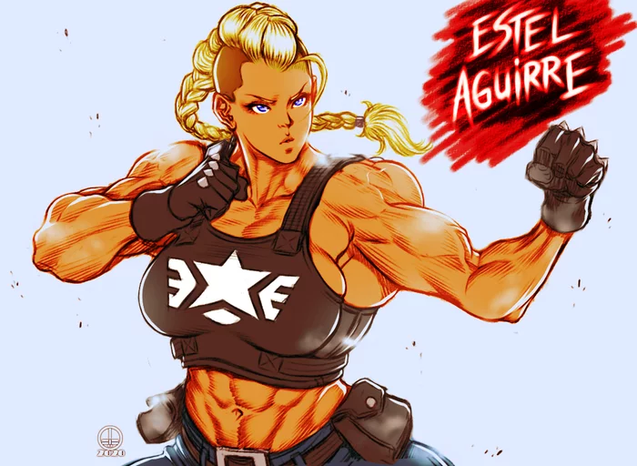 Estel Aguirre - Dairoku tenma, Art, Strong girl, Streets of Rage, Estel Aguirre