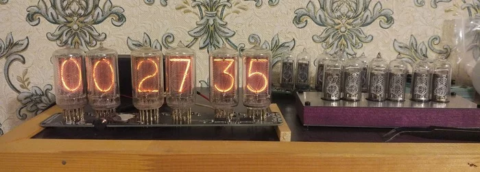 Мои самые большие часы Nixie clock на Z5660M - Моё, Часы, Ламповые часы, Nixie clock, Своими руками, Самоделки, Интерьер, Декор, Длиннопост, Рукоделие с процессом