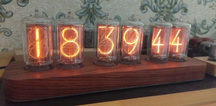 Мои самые большие часы Nixie clock на Z5660M - Моё, Часы, Ламповые часы, Nixie clock, Своими руками, Самоделки, Интерьер, Декор, Длиннопост, Рукоделие с процессом
