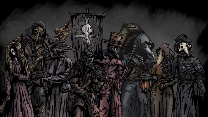 Plague Gear (DD-version) - Darkest dungeon, Plague Doctor, Art, Fan art, Fantasy, Dark fantasy, Longpost