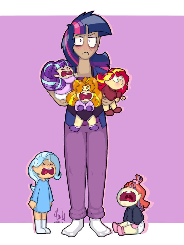   My Little Pony, Moondancer, Adagio Dazzle, Sunset Shimmer, Trixie, Starlight Glimmer, Twilight Sparkle