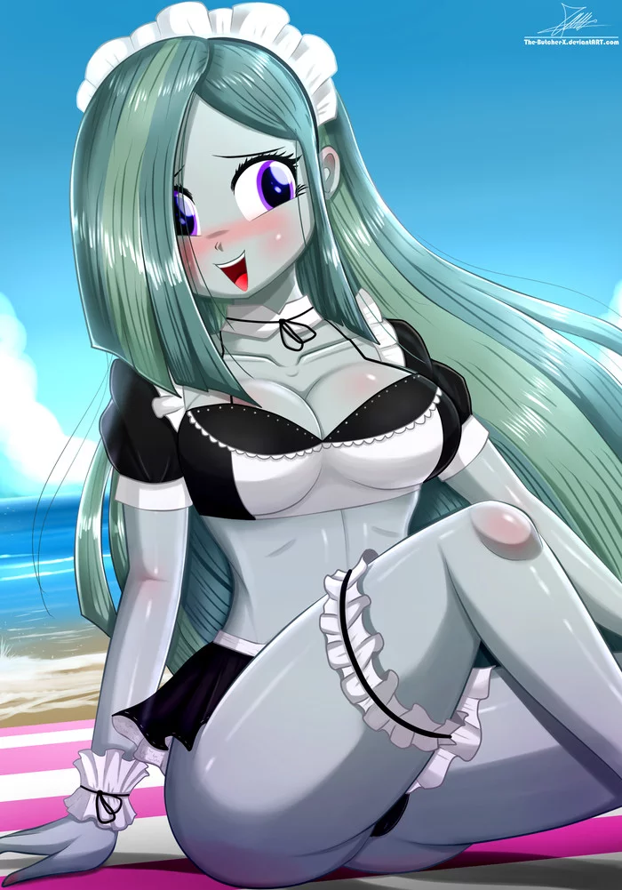 Maid Pie - My little pony, Equestria girls, Marble pie, MLP Edge, Thebutcherx