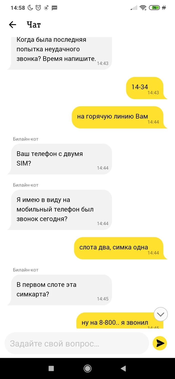 Beeline in the Nizhny Novgorod region and its Support - My, Beeline, cellular, Screenshot, Longpost