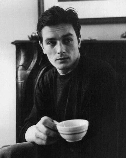 Too beautiful. A selection of retro photos. Part 1 - beauty, Celebrities, Alain Delon, The photo, Black and white, Men, Longpost