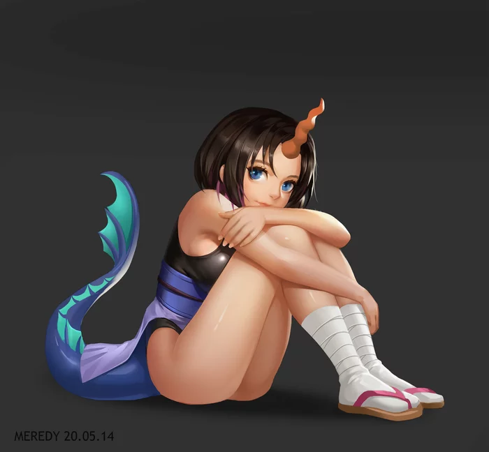 Elma - Elma, Kobayashi-san chi no maidragon, Anime art, Anime, The Dragon