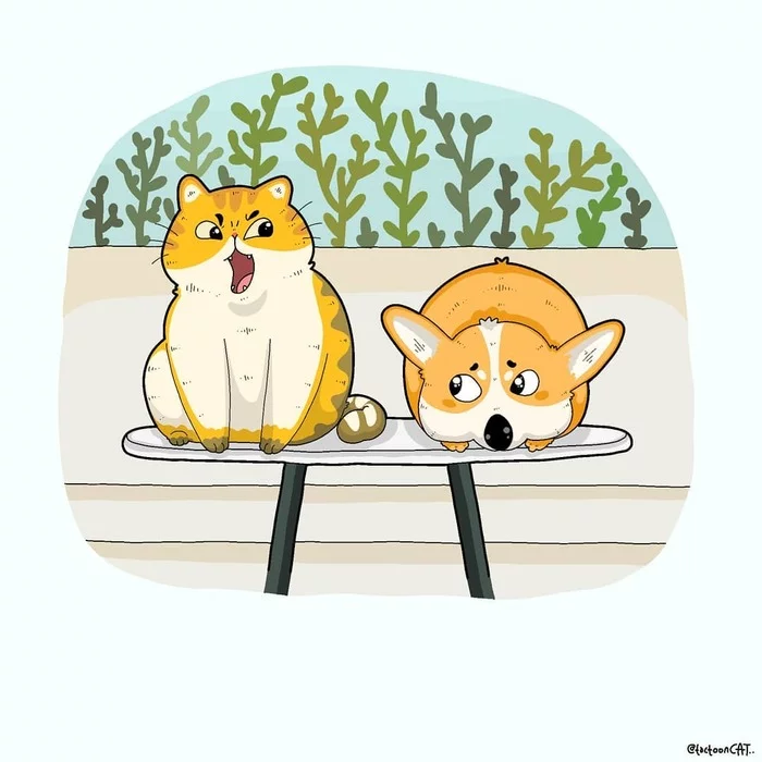 Котики - Подборка, Рисунок, Кот, Длиннопост, Tactooncat